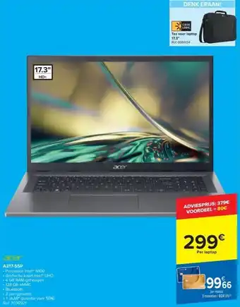 Carrefour Acer a317-55p aanbieding