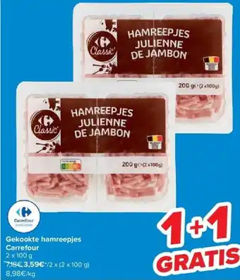 Carrefour Gekookte hamreepjes carrefour aanbieding