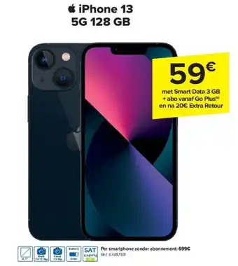 Carrefour Iphone 13 5g 128 gb aanbieding