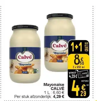 Cora Mayonaise calvé aanbieding