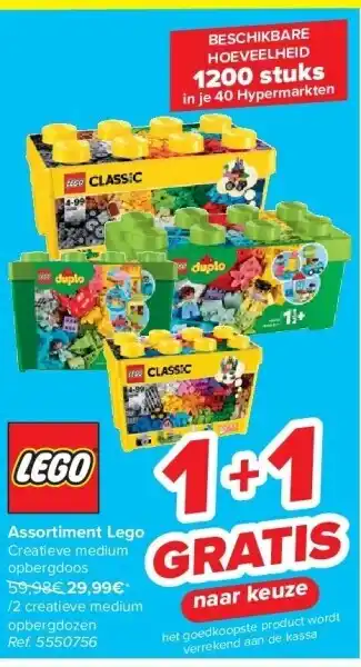 Carrefour Assortiment lego aanbieding