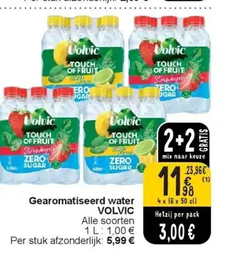 Cora Gearomatiseerd water volvic aanbieding