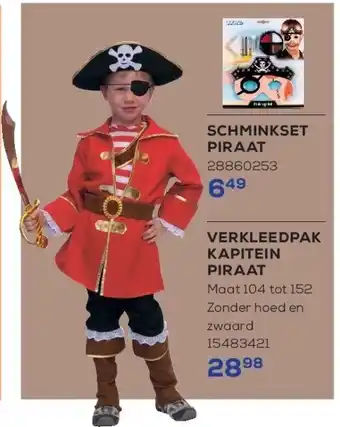 Verkleedpak kapitein piraat