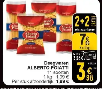 Cora Deegwaren alberto poiatti aanbieding