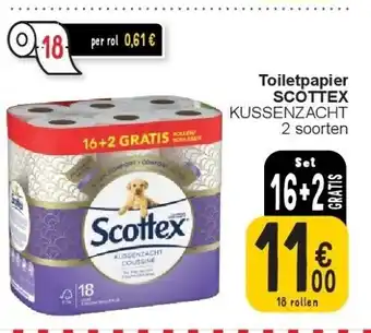 Cora Toiletpapier scottex aanbieding