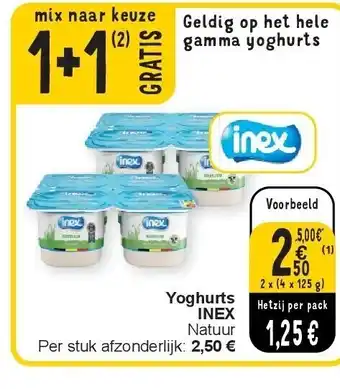 Cora Yoghurts inex aanbieding