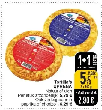 Cora Tortilla’s uprena aanbieding