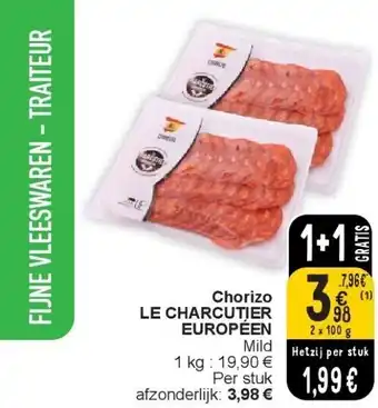 Cora Chorizo le charcutier européen aanbieding