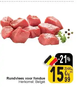 Cora Rundvlees voor fondue aanbieding