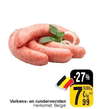 Cora Varkens- en runderworsten aanbieding