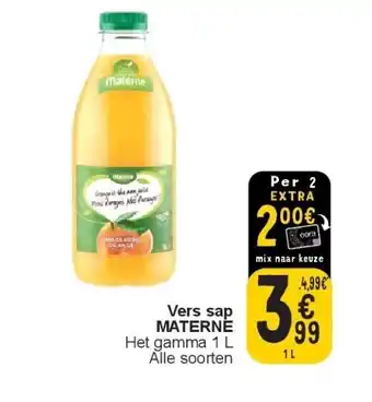 Cora Vers sap materne aanbieding