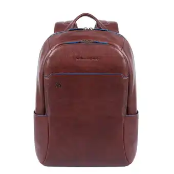 Blue square small size computer backpack with ipad 10.5 dark brown backpack