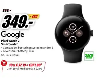 MediaMarkt Google pixel watch 2 smartwatch aanbieding