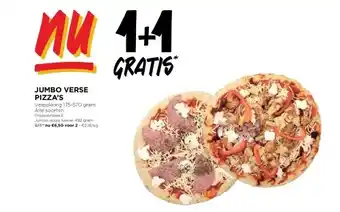Jumbo VERSE PIZZA'S aanbieding