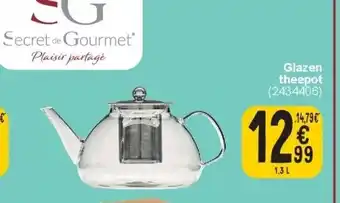 Glazen theepot