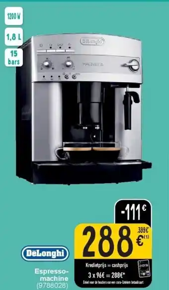 Cora Espressomachine aanbieding