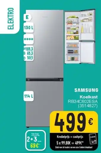 Cora Koelkast rb34c602esa aanbieding