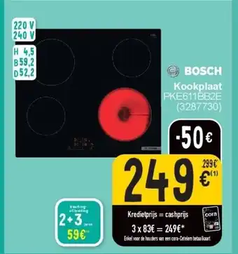 Cora Kookplaat aanbieding