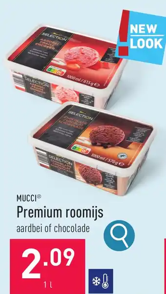 ALDI Premium roomijs 1 l aanbieding
