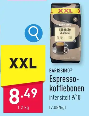 ALDI Espresso koffiebonen 1.2 kg aanbieding