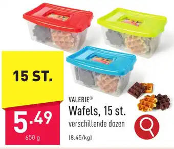 ALDI Wafels, 15 st. 650 g aanbieding