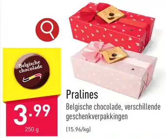 ALDI Pralines 250 g aanbieding