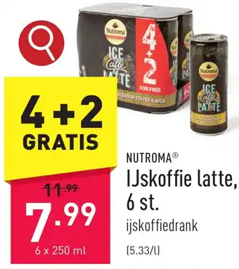 ALDI IJskoffie latte, 6 st. aanbieding