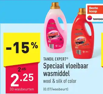 ALDI Speciaal vloeibaar wasmiddel aanbieding