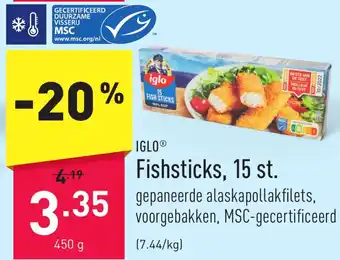 Fishsticks, 15 st. 450 g