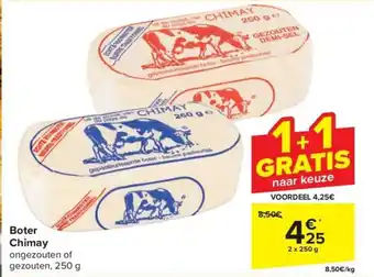 Carrefour Market Boter Chimay 2 x 250 g aanbieding