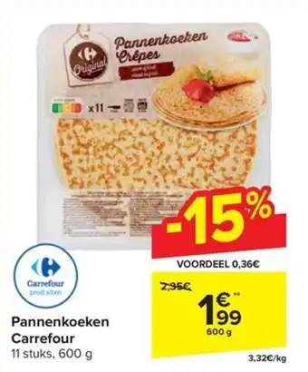 Carrefour Market Pannenkoeken 600 g aanbieding