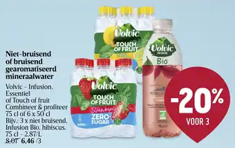 Niet-bruisend of bruisend gearomatiseerd mineraalwater