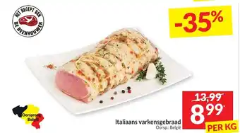 Intermarché Italiaans varkensgebraad aanbieding