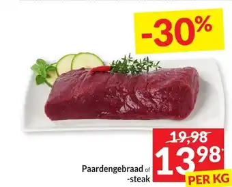 Intermarché Paardengebraad of -steak aanbieding