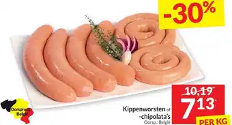 Intermarché Kippenworsten of -chipolata's aanbieding