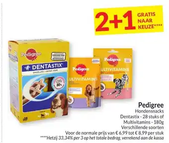 Pedigree Hondensnacks Dentastix - 28 stuks of Multivitamins - 180g