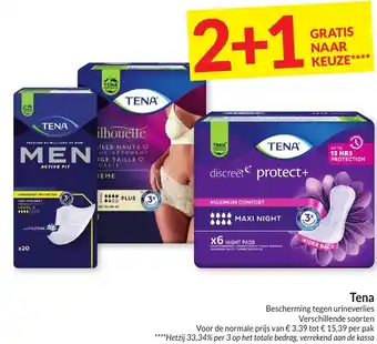 Intermarché Tena Bescherming tegen urineverlies aanbieding