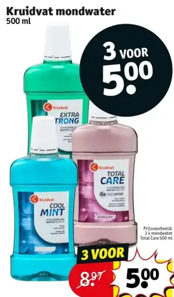 Kruidvat Kruidvat mondwater 500ml aanbieding