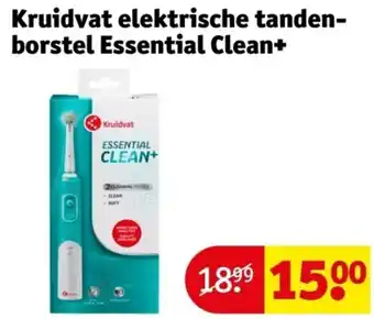Kruidvat Kruidvat elektrische tandenborstel essential clean+ aanbieding