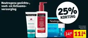 Kruidvat Neutrogena gezichts-, voet- en lichaamsverzorging aanbieding