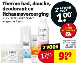 Kruidvat Therme bad, douche, deodorant en lichaamsverzorging aanbieding
