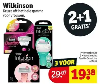 Kruidvat Wilkinson aanbieding