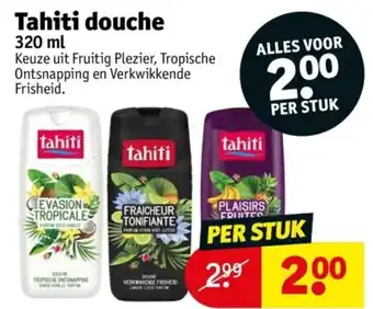 Kruidvat Tahiti douche 320ml aanbieding