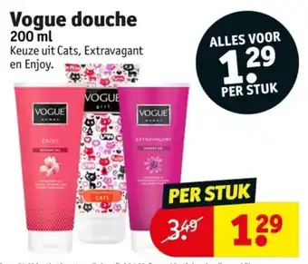 Kruidvat Vogue douche 200mL aanbieding