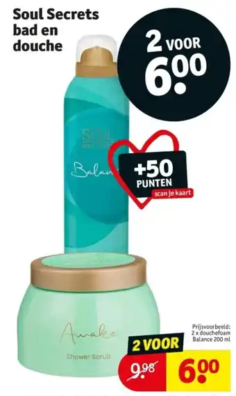 Kruidvat Soul Secrets bad en douche aanbieding