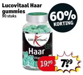Kruidvat Lucovitaal Haar gummies 90 stuks aanbieding