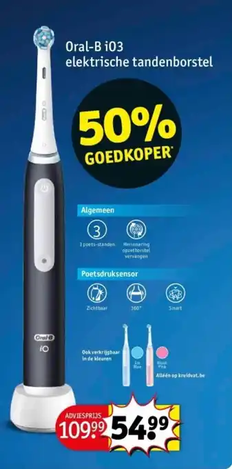 Kruidvat Oral-B i03 elektrische tandenborstel aanbieding