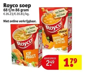 Royco soep 68 t/m 86 gram