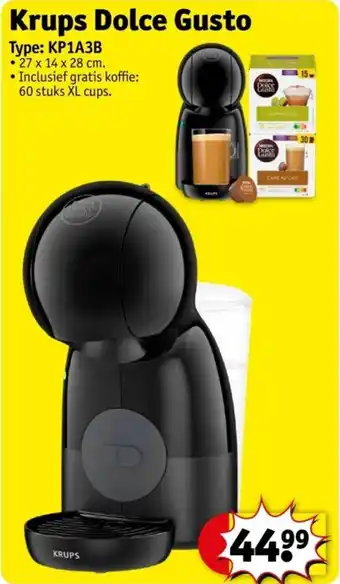 Kruidvat Krups Dolce Gusto aanbieding
