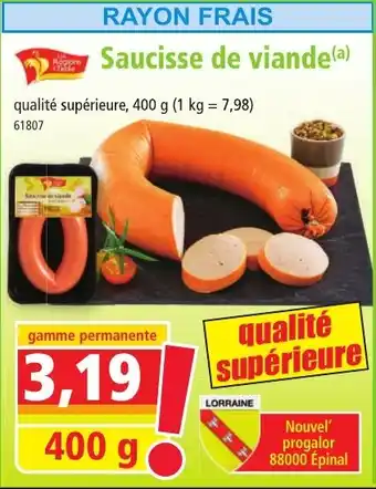 Saucisse de viande 400g